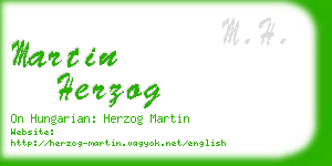 martin herzog business card